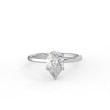 Pear Cut Solitaire Ring