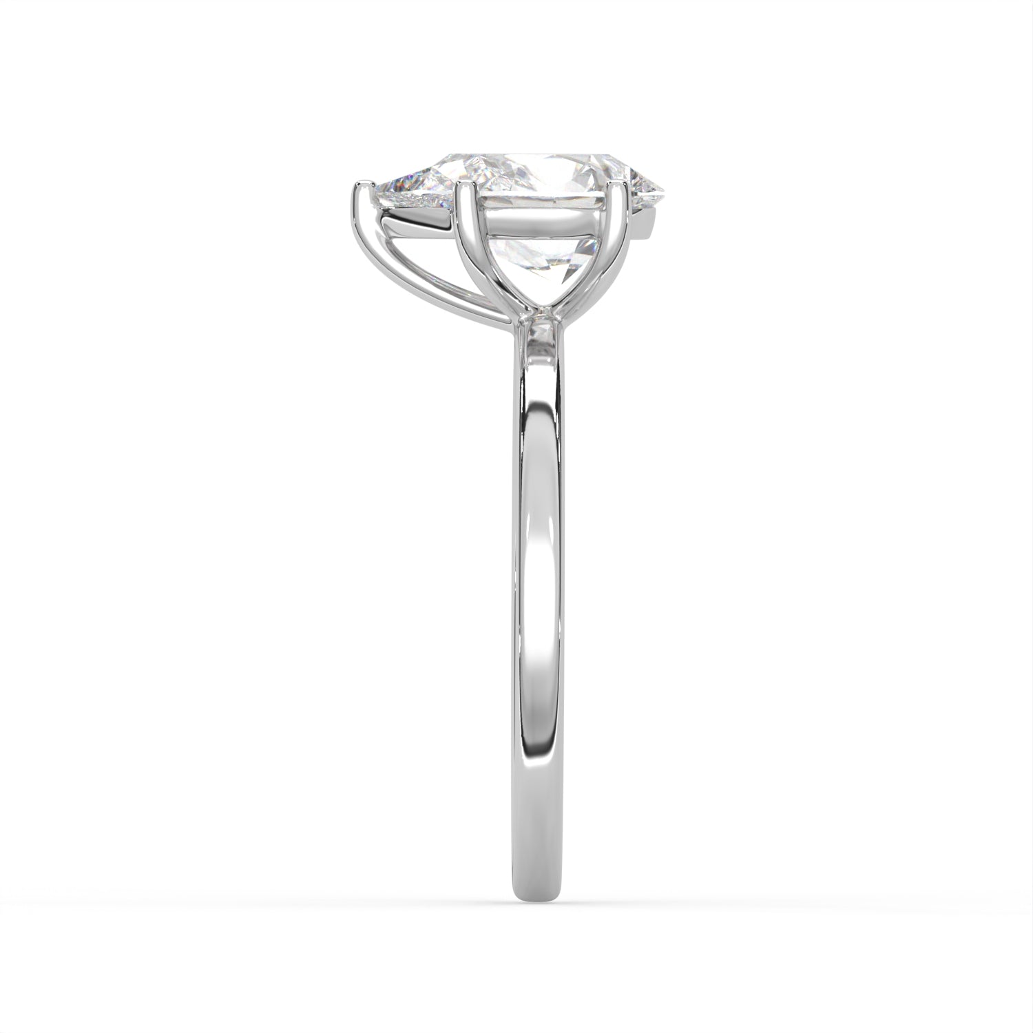Pear Cut Solitaire Ring