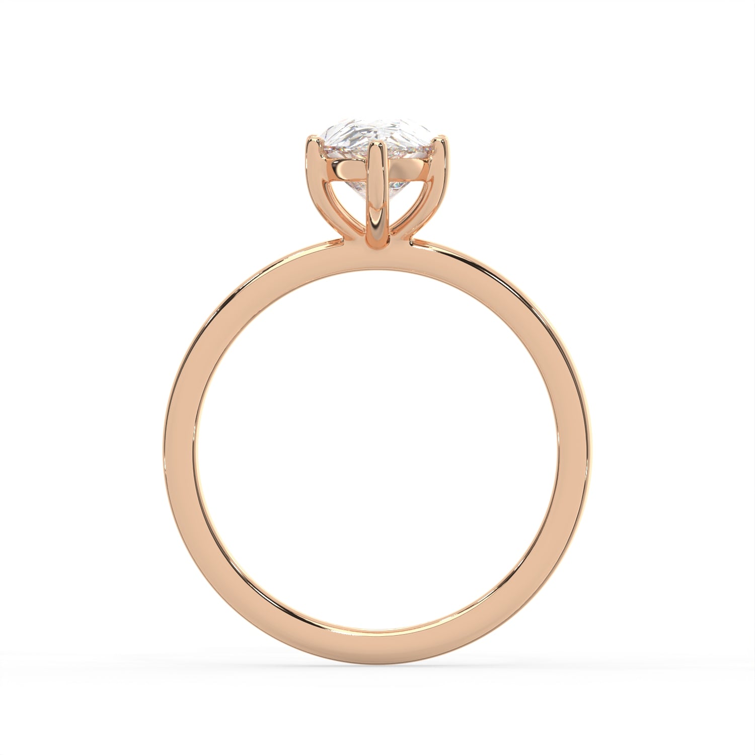 Pear Cut Solitaire Ring