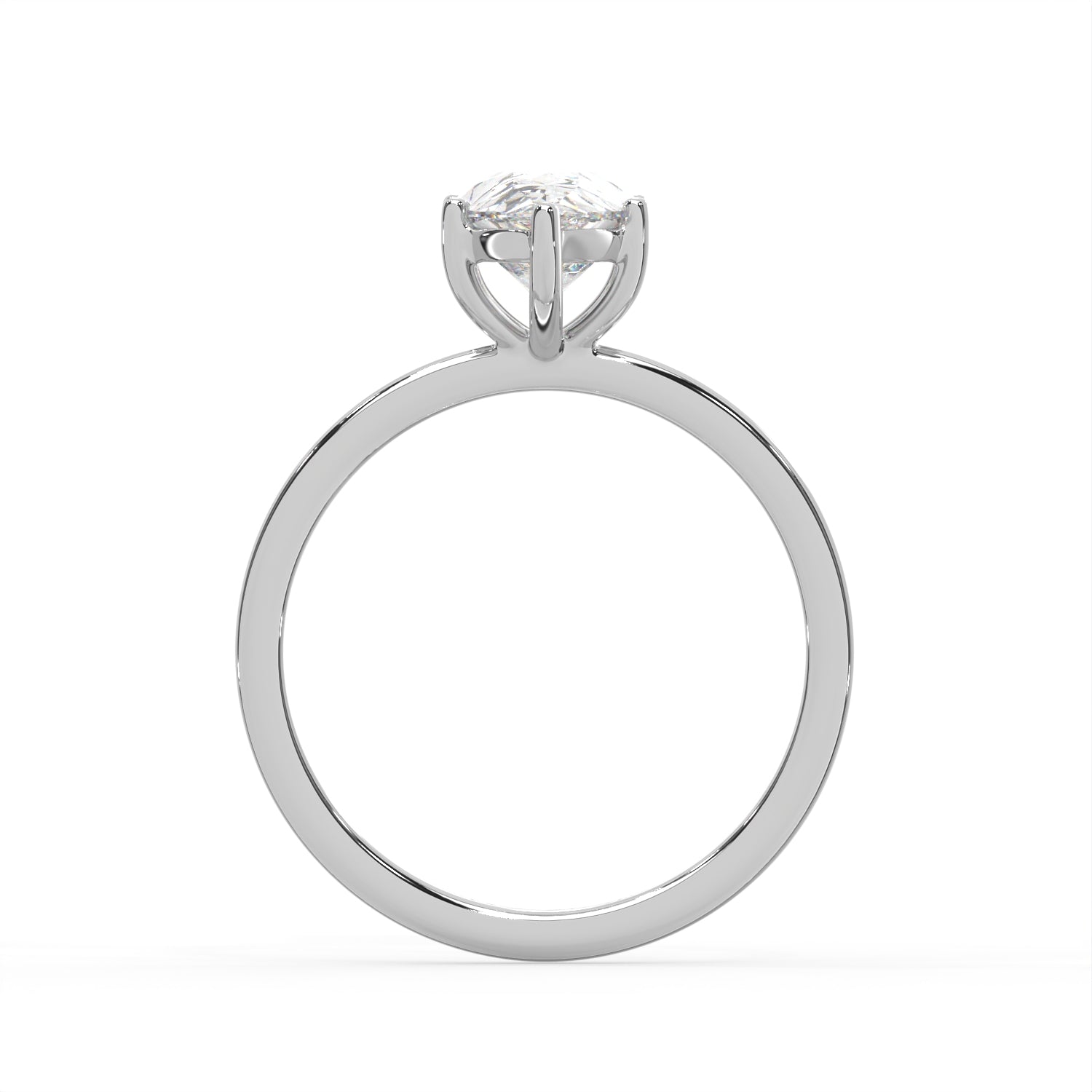 Pear Cut Solitaire Ring