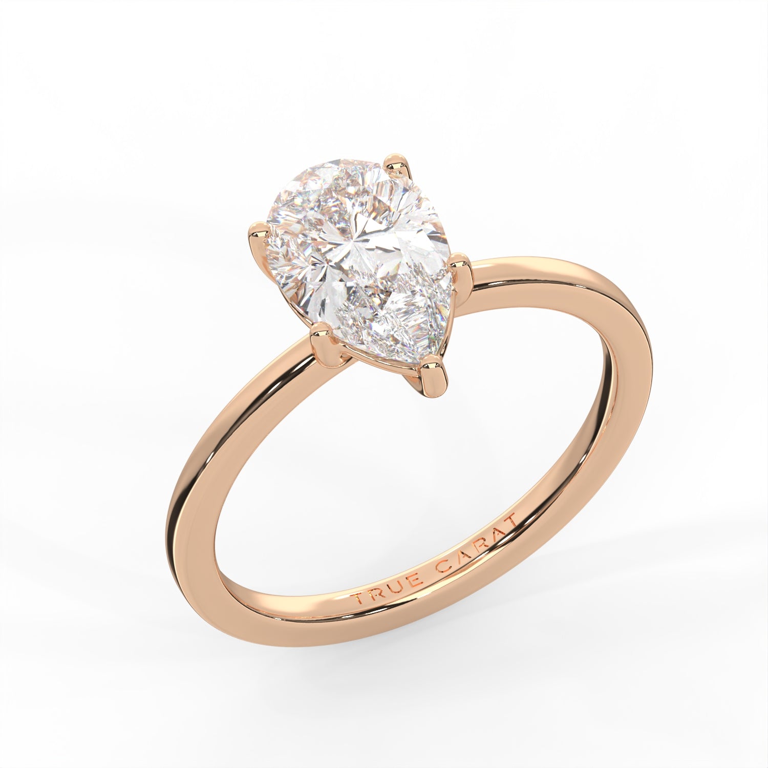 Pear Cut Solitaire Ring