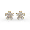 Pear Floral Stud Earrings