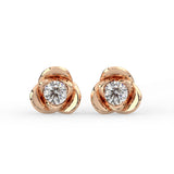 Rose Flower Stud Earrings