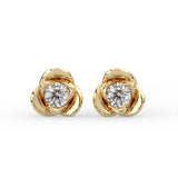 Rose Flower Stud Earrings