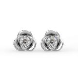 Rose Flower Stud Earrings