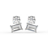 Round Baguette Toi Moi Earrings