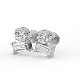 Round Baguette Toi Moi Earrings