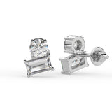 Round Baguette Toi Moi Earrings