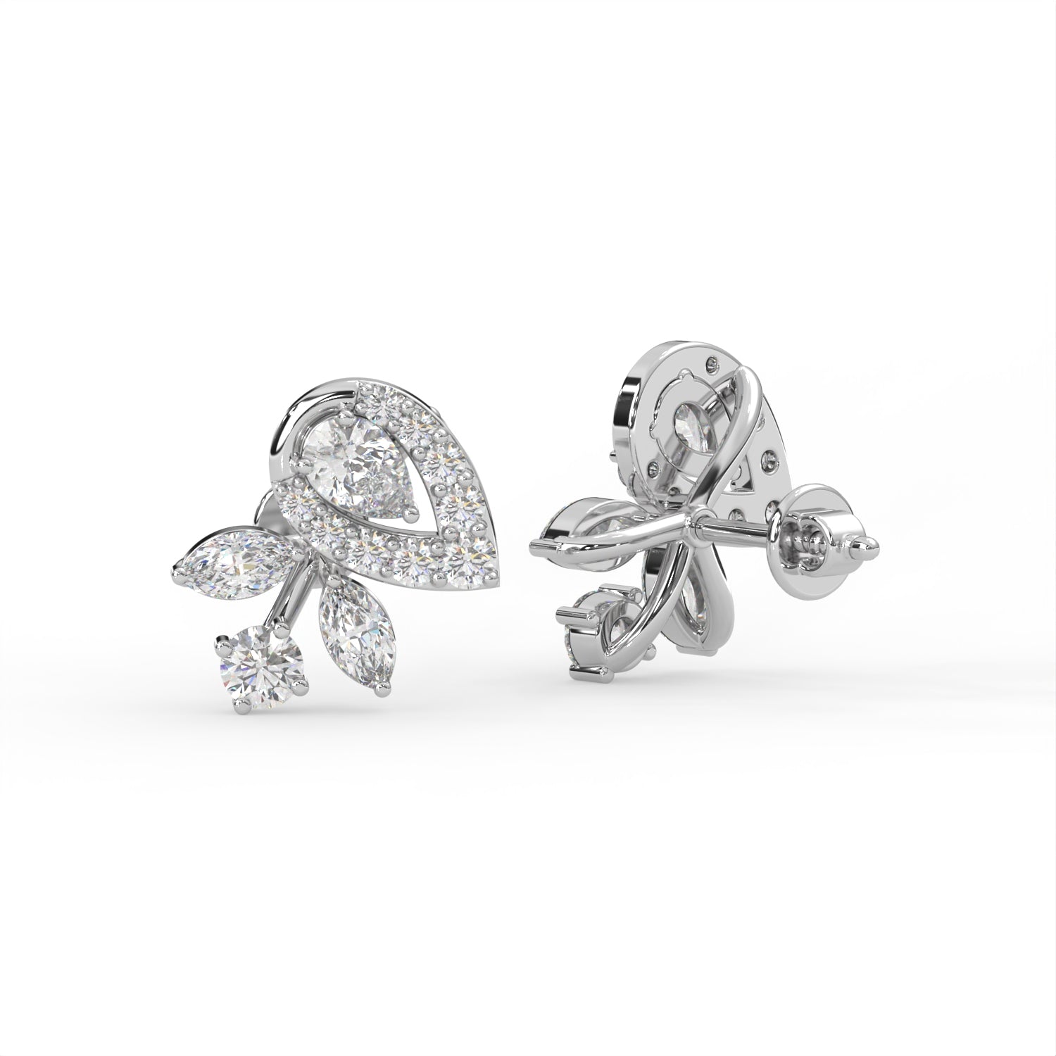 Pear Leaf Drop Earrings