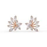 Marquise Floral Stud Earrings