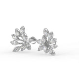 Marquise Floral Stud Earrings
