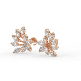Marquise Floral Stud Earrings