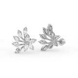 Marquise Floral Stud Earrings