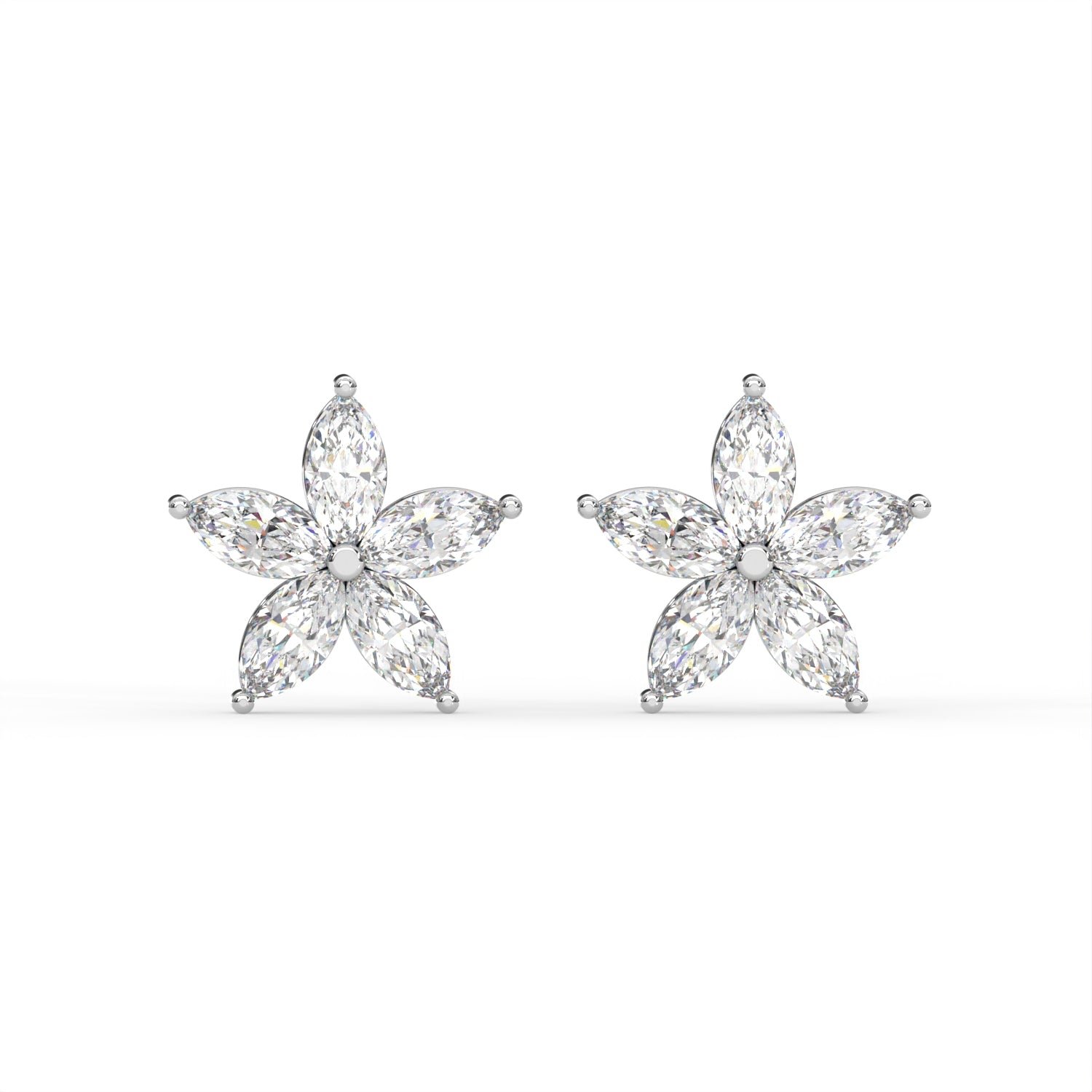 Marquise Star Stud Earrings