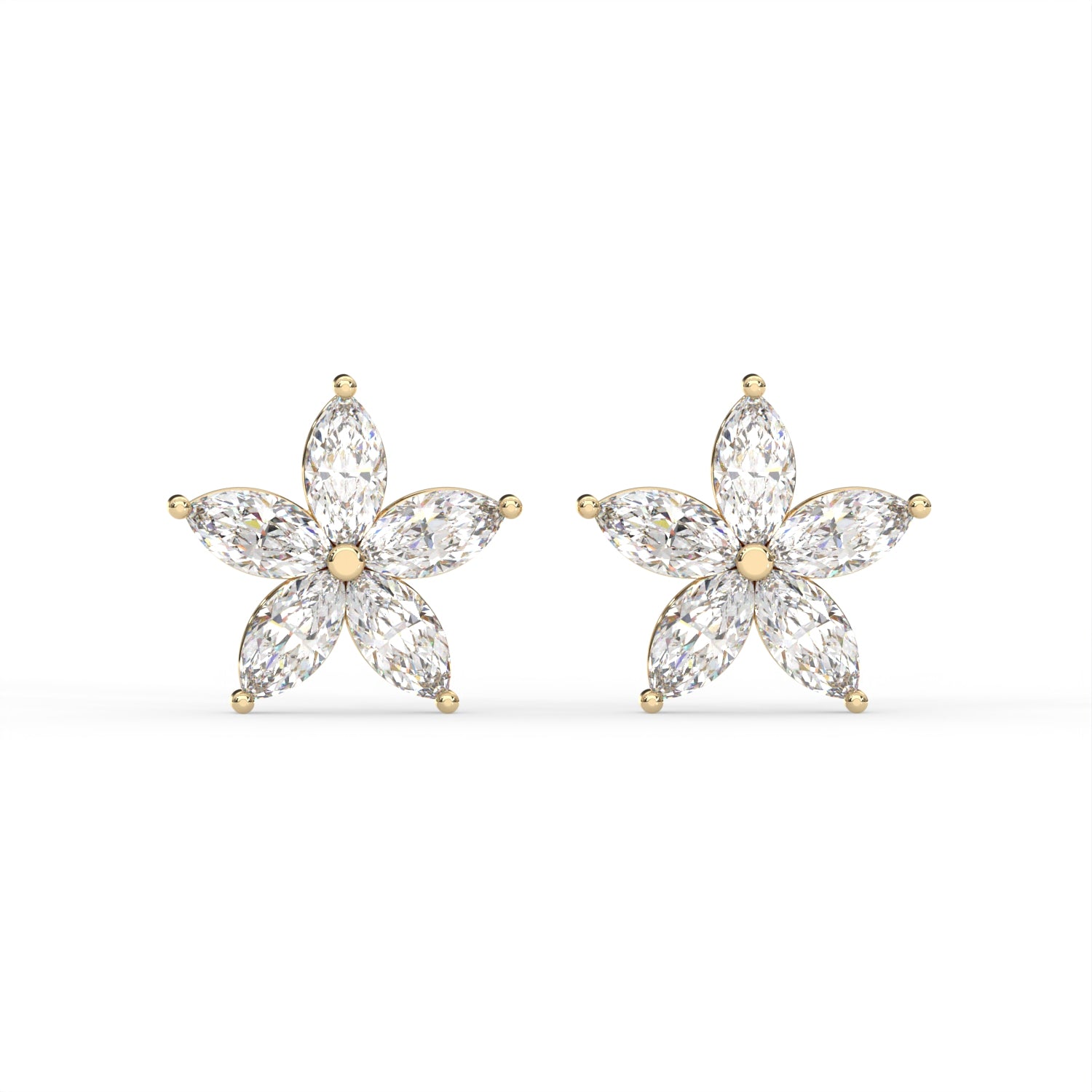 Marquise Star Stud Earrings