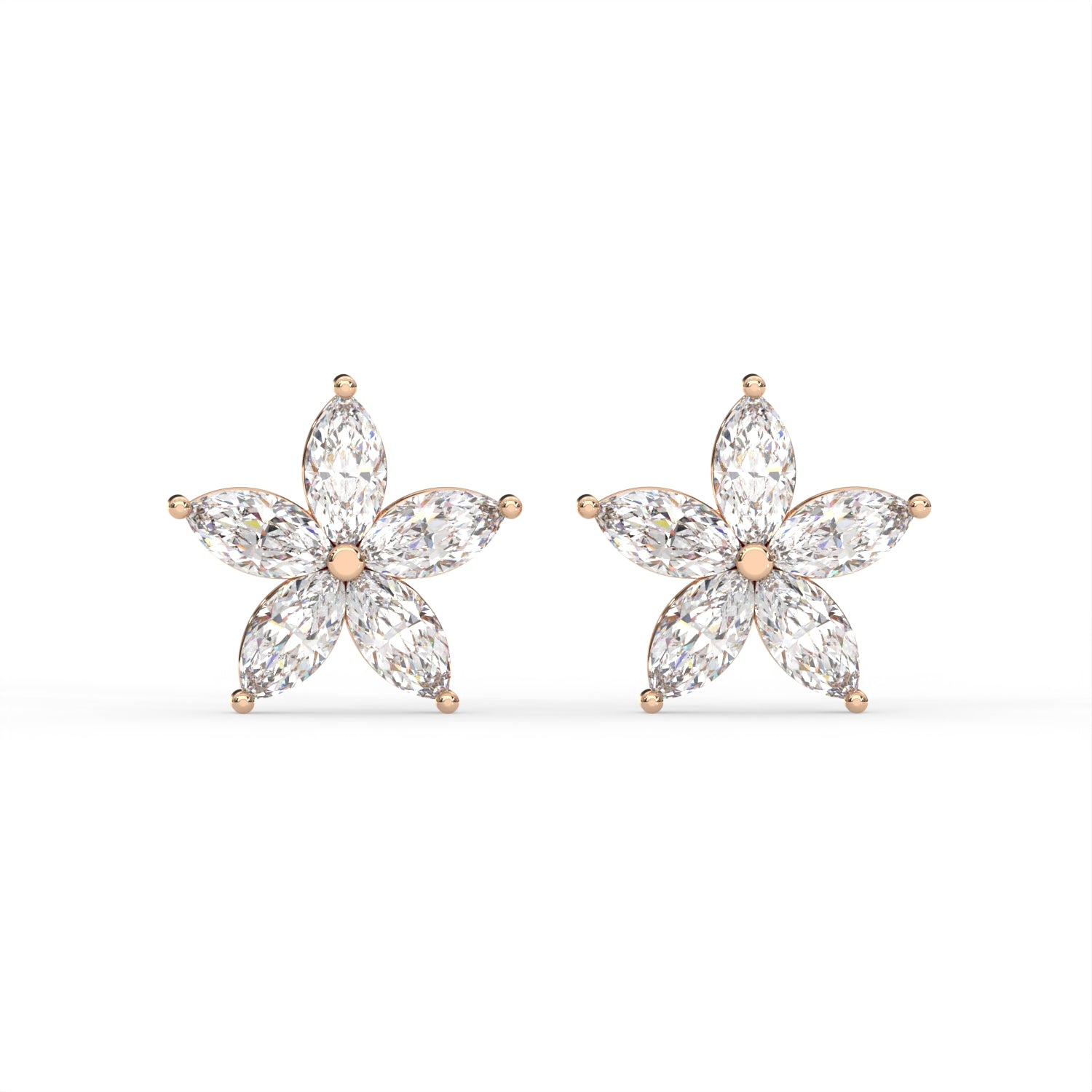 Marquise Star Stud Earrings