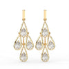 Pear Chandelier Drop Earrings