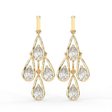 Pear Chandelier Drop Earrings