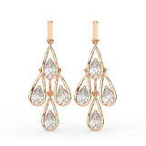 Pear Chandelier Drop Earrings