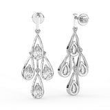 Pear Chandelier Drop Earrings