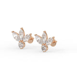 Marquise Leaf Stud Earrings
