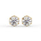 Round Six Prong Stud Earrings