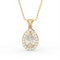Pear Halo Pendant