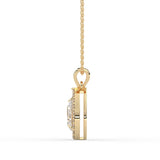 Pear Halo Pendant