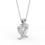 Heart Solitaire Pendant