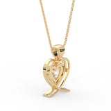 Heart Solitaire Pendant