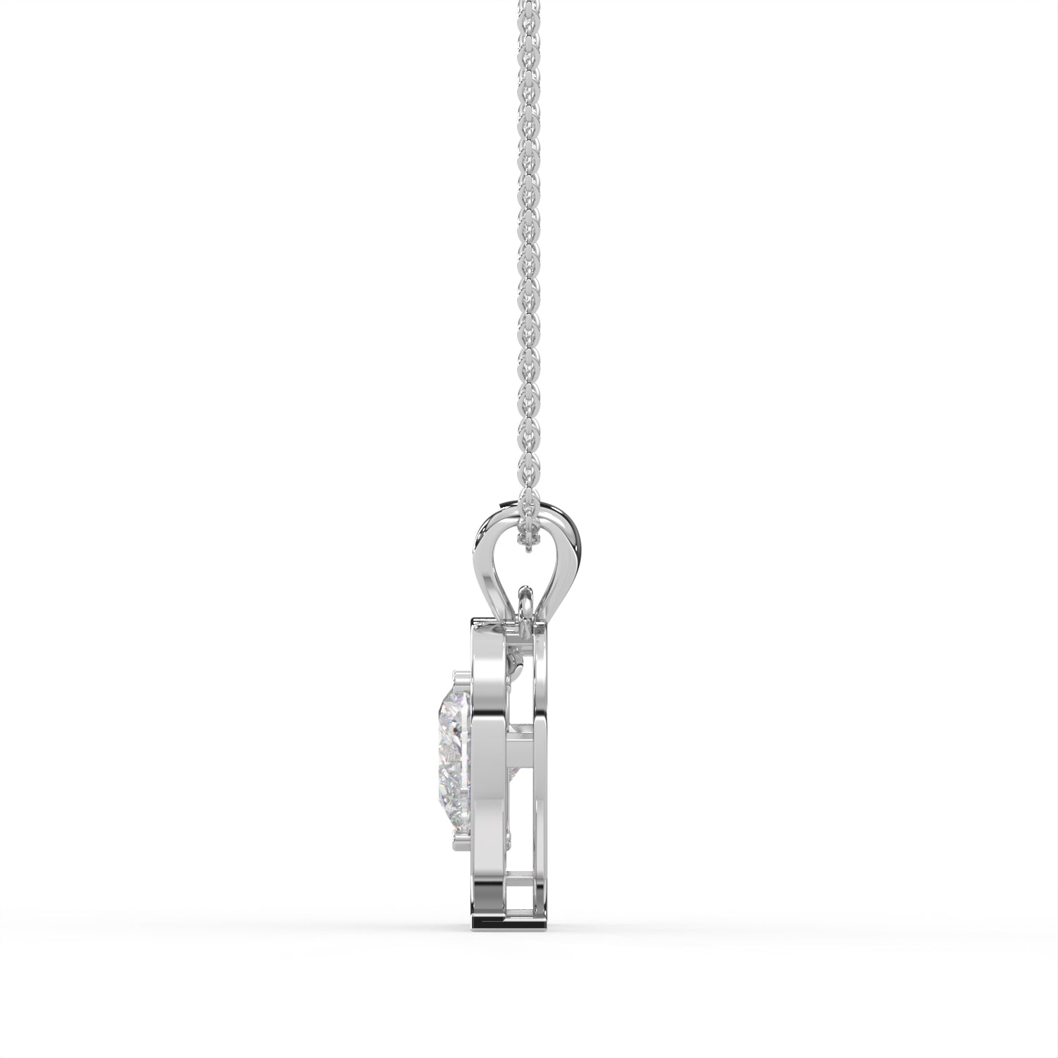 Heart Solitaire Pendant