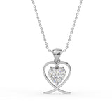 Heart Solitaire Pendant