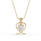 Heart Solitaire Pendant