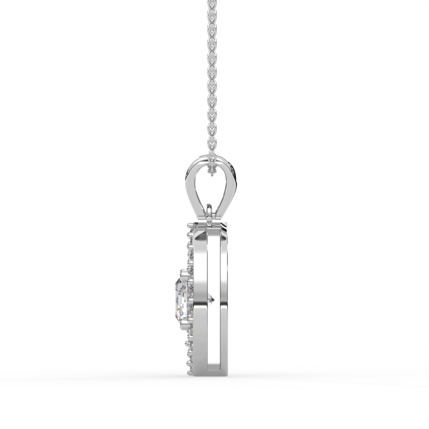 Round Open Teardrop Pendant