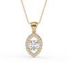 Round Open Teardrop Pendant