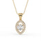 Round Open Teardrop Pendant