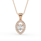 Round Open Teardrop Pendant