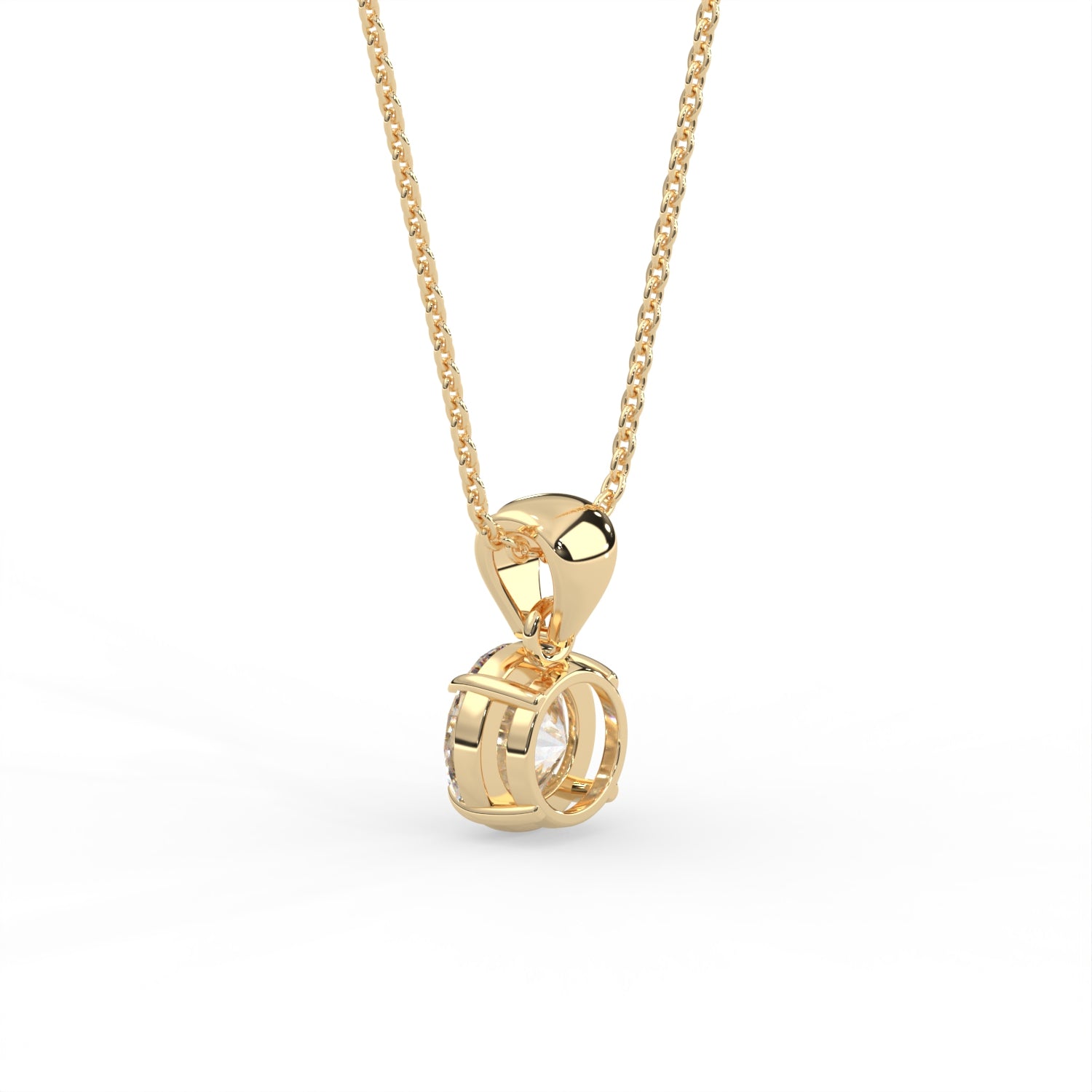 Round Solitaire Pendant