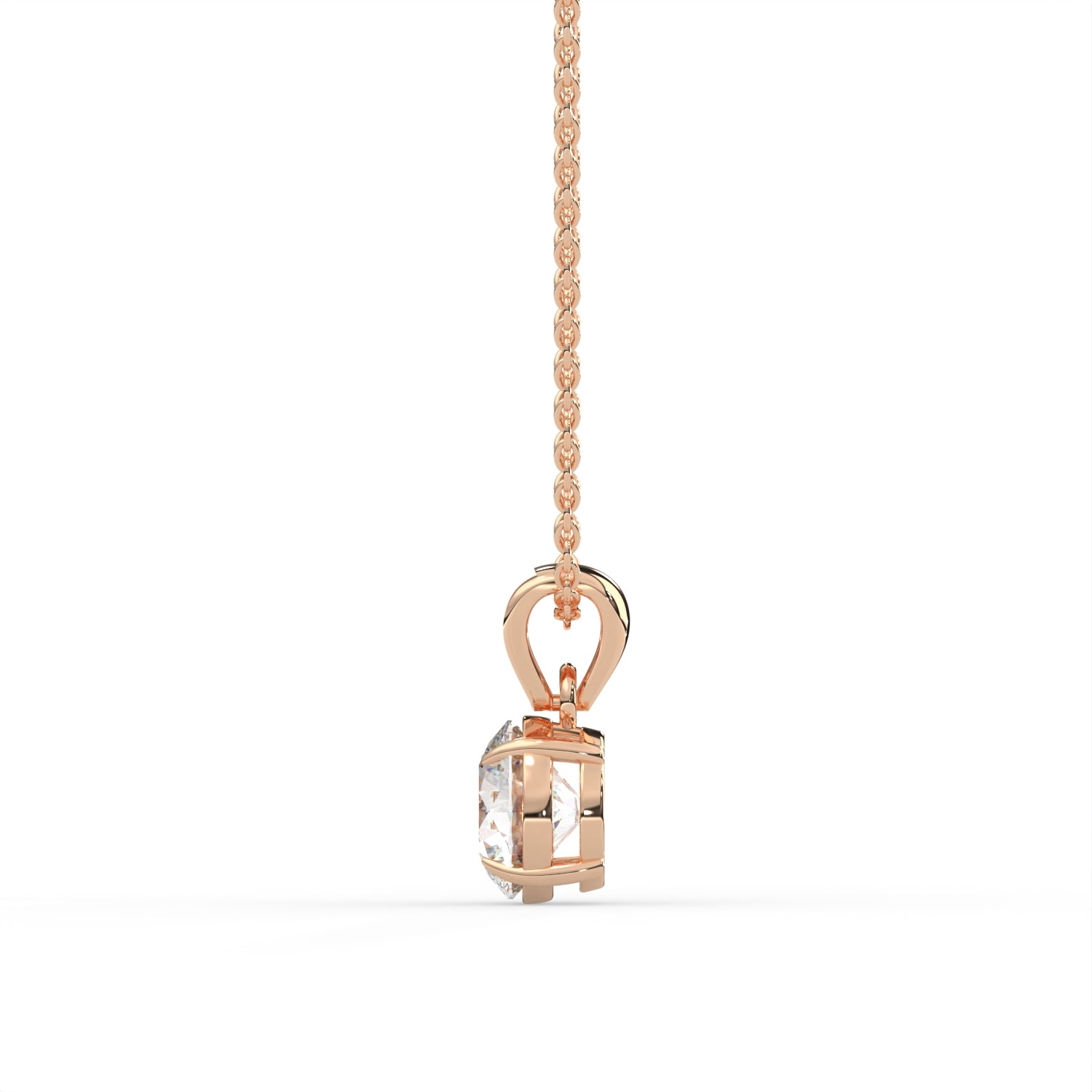 Round Solitaire Pendant