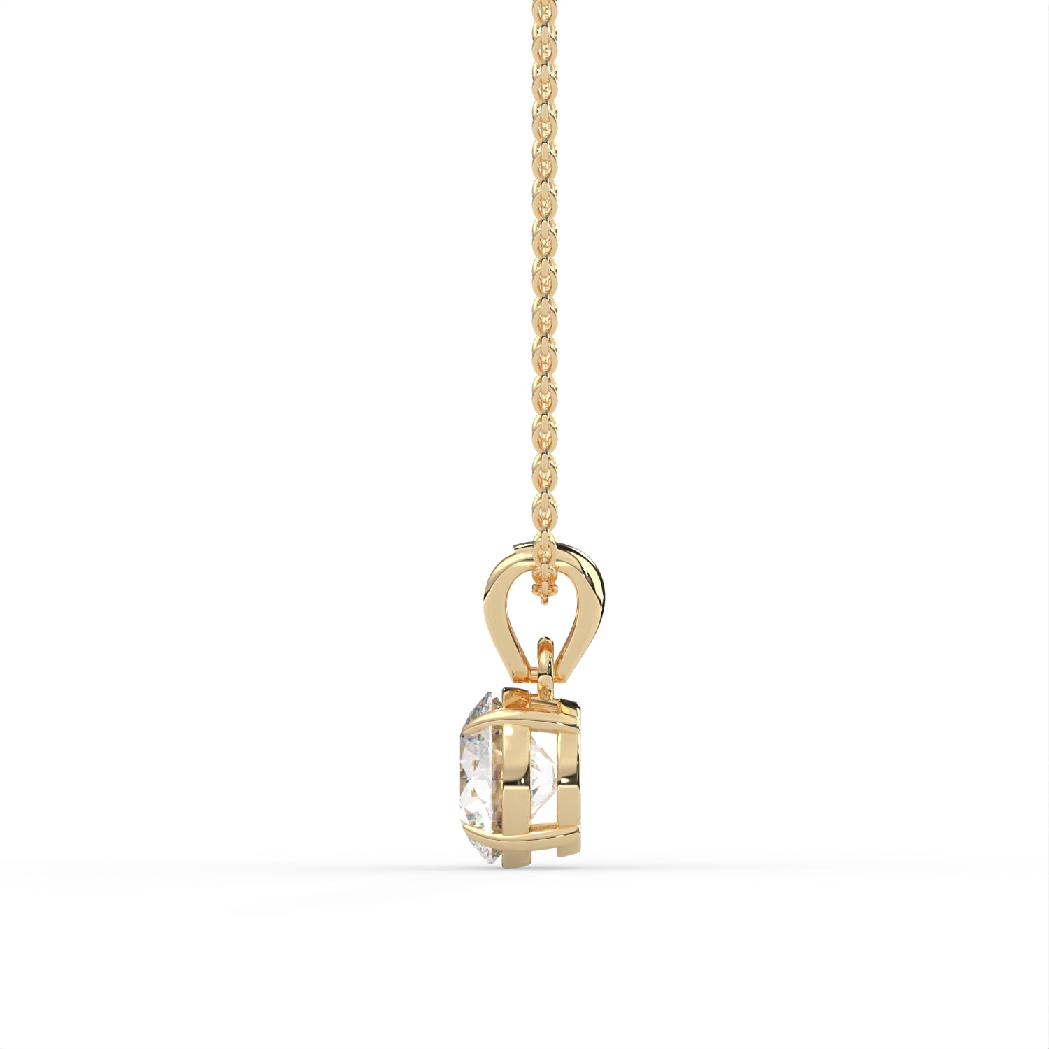 Round Solitaire Pendant