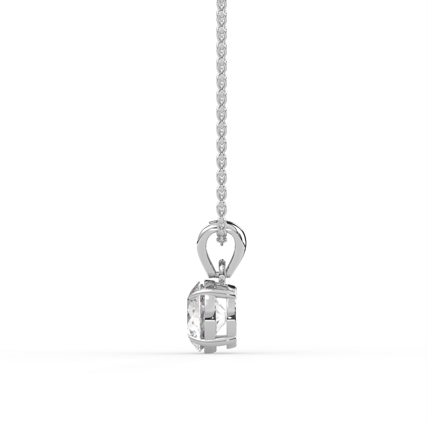 Round Solitaire Pendant