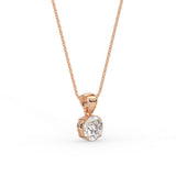Round Solitaire Pendant