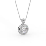 Round Halo Pendant