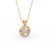 Round Halo Pendant