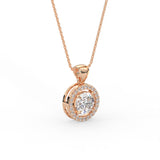 Round Halo Pendant
