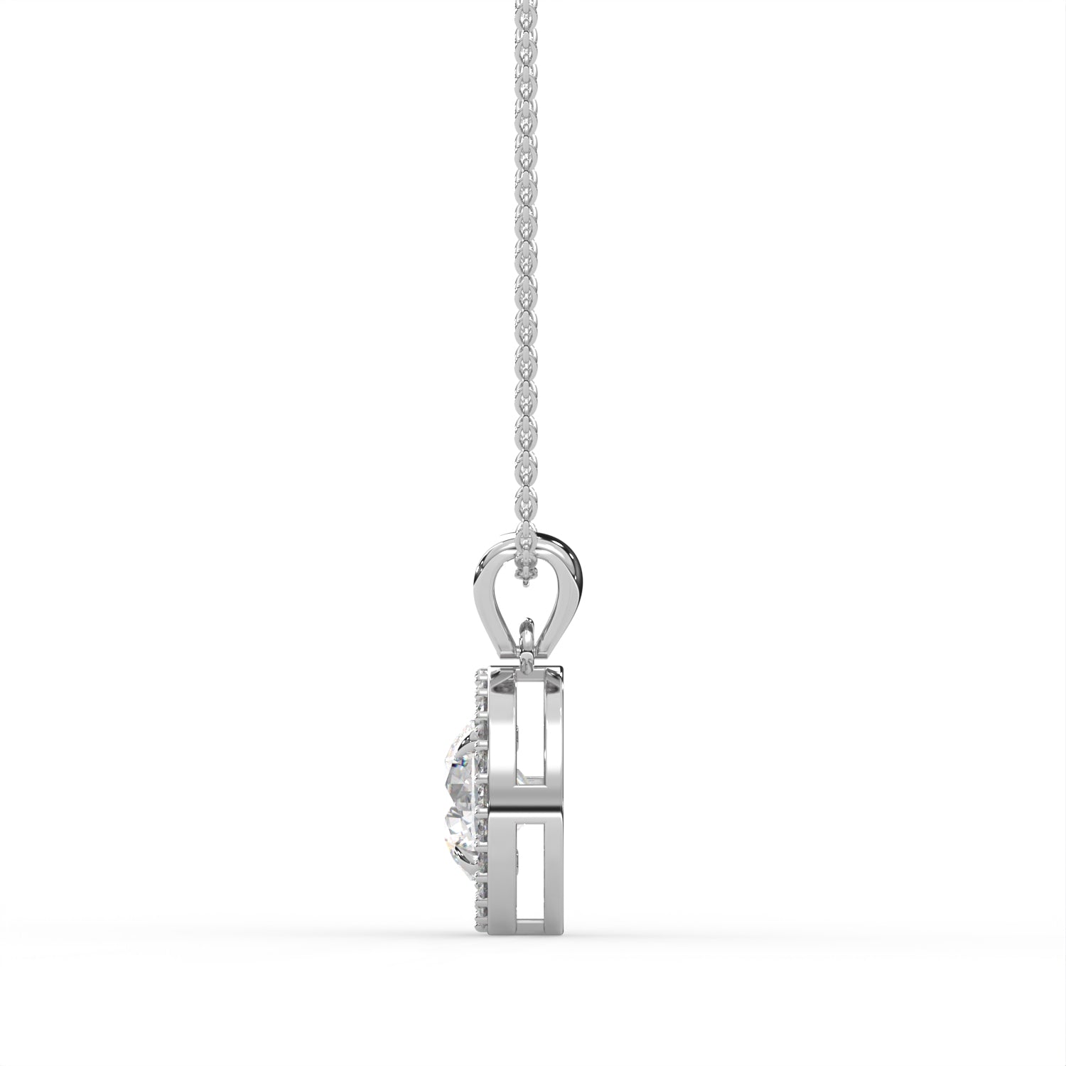 Round Halo Pendant