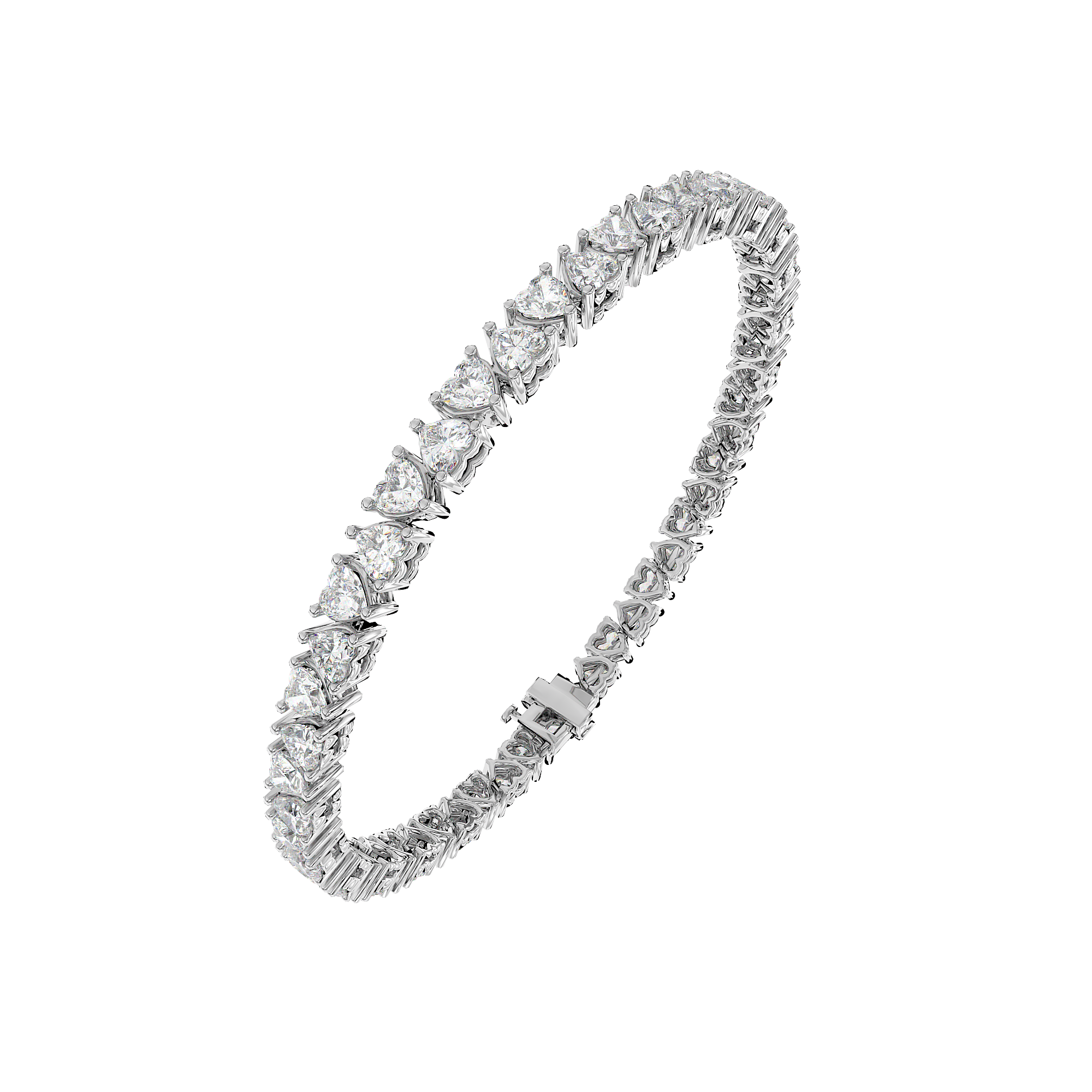 Heart Tennis Bracelet