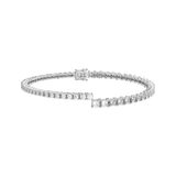 Round Baguette Split Tennis