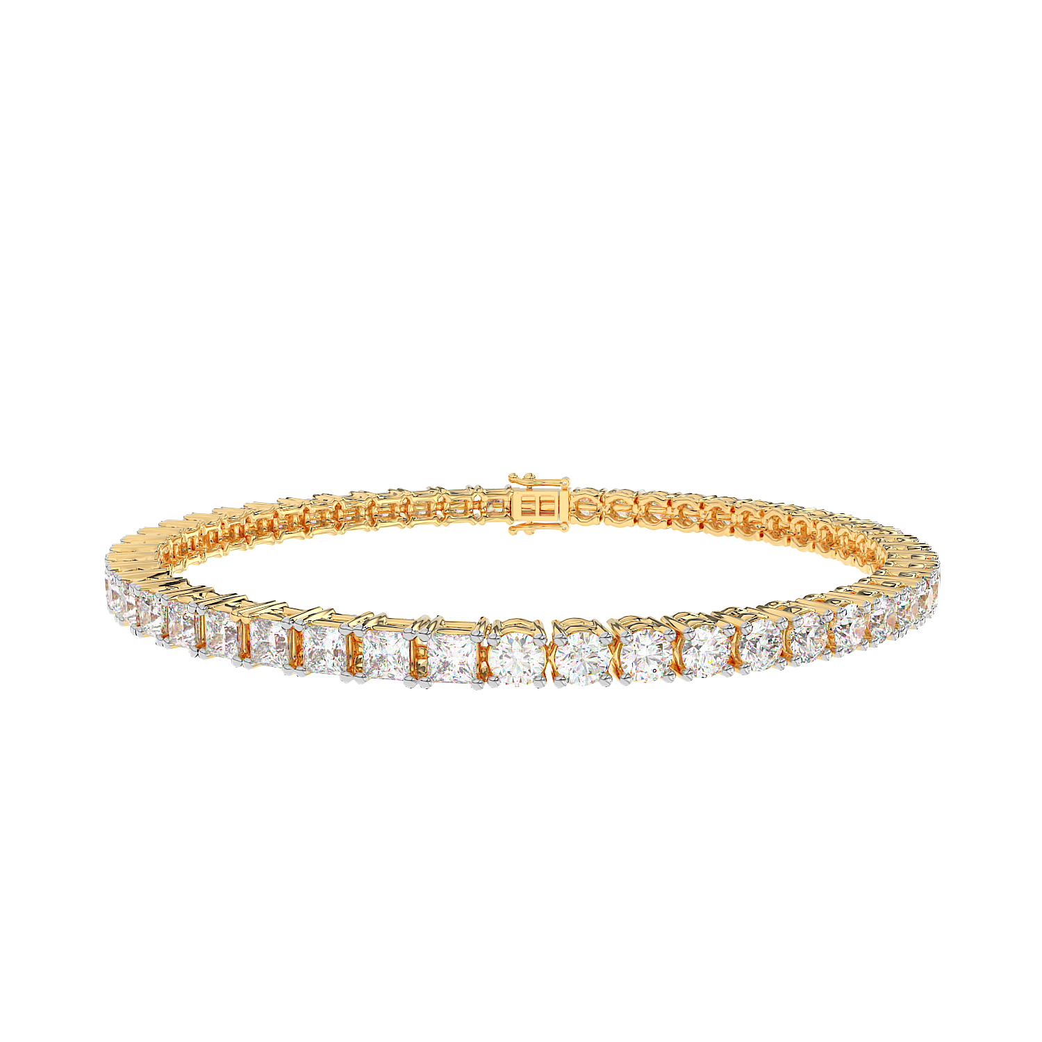 Round Emerald Tennis Bracelet