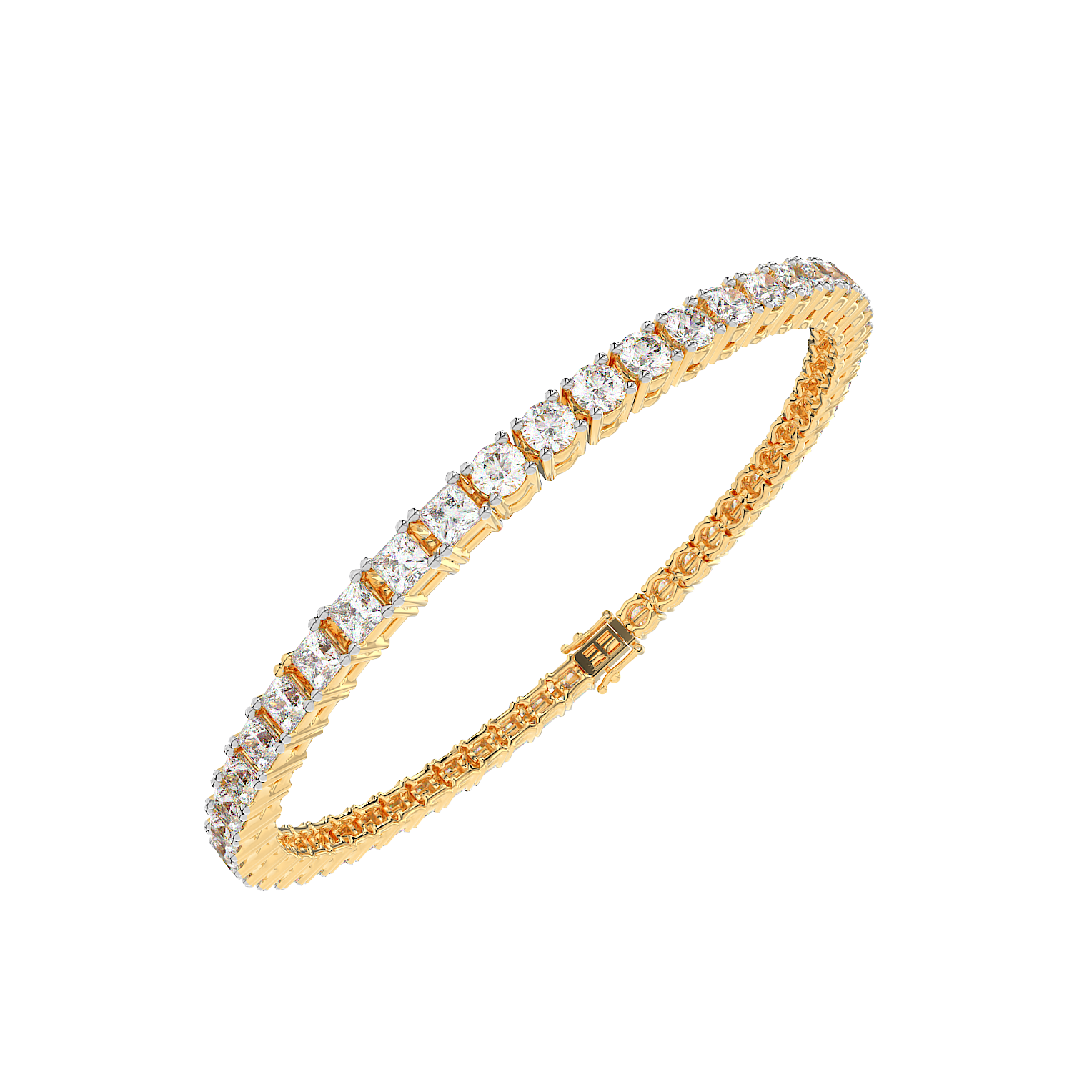 Round Emerald Tennis Bracelet